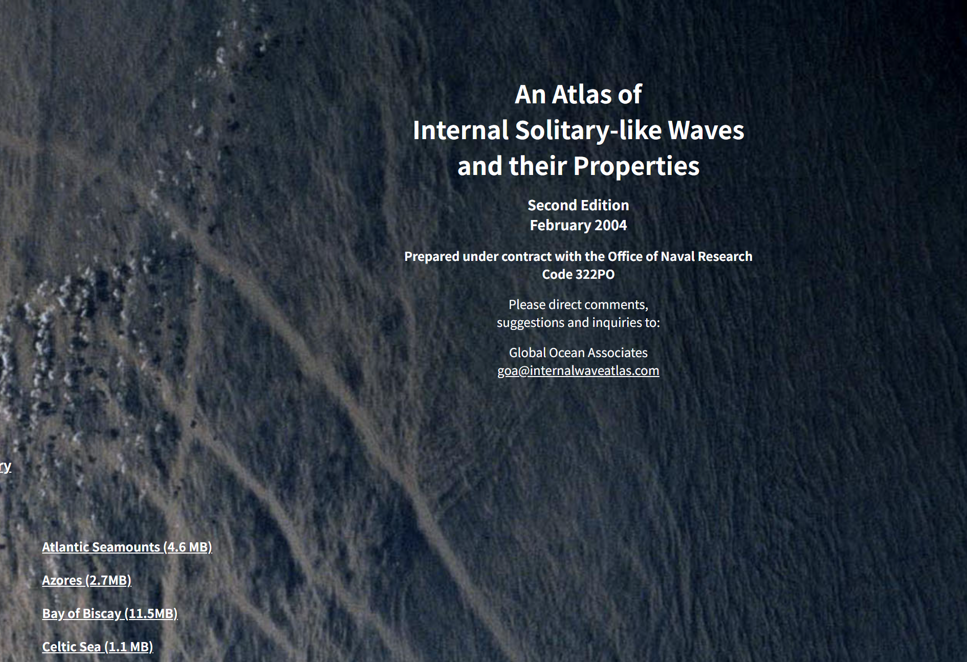 Atlas of internal solitary waves