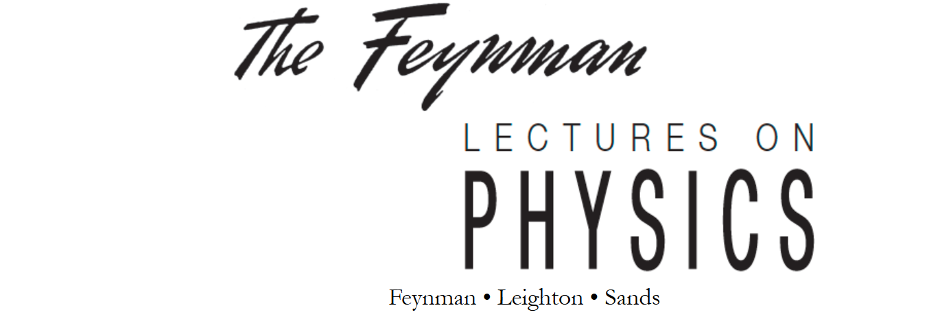 Feynmann lectures on Physics