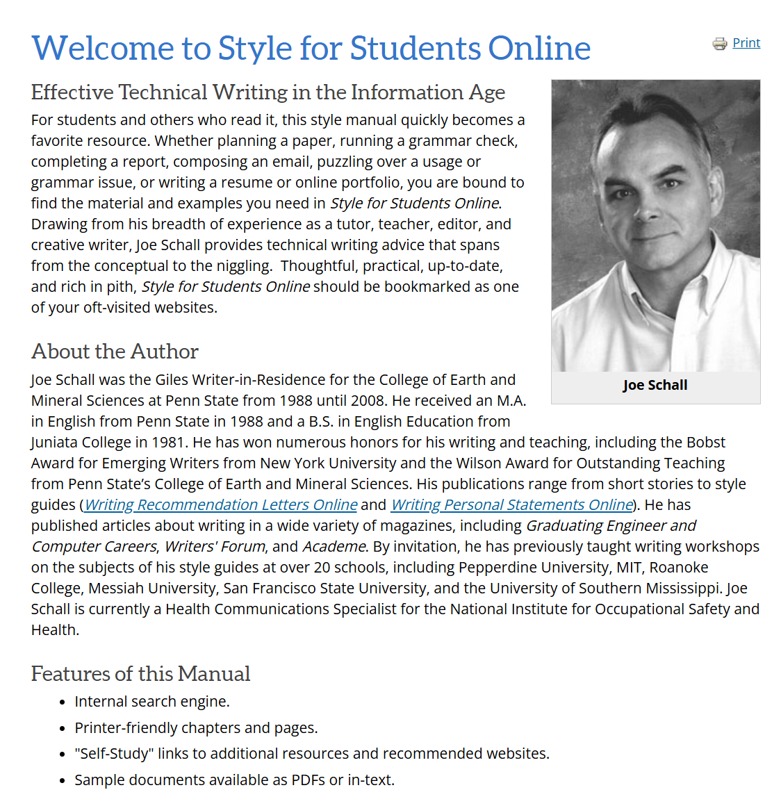 Effective technical writing from PennState