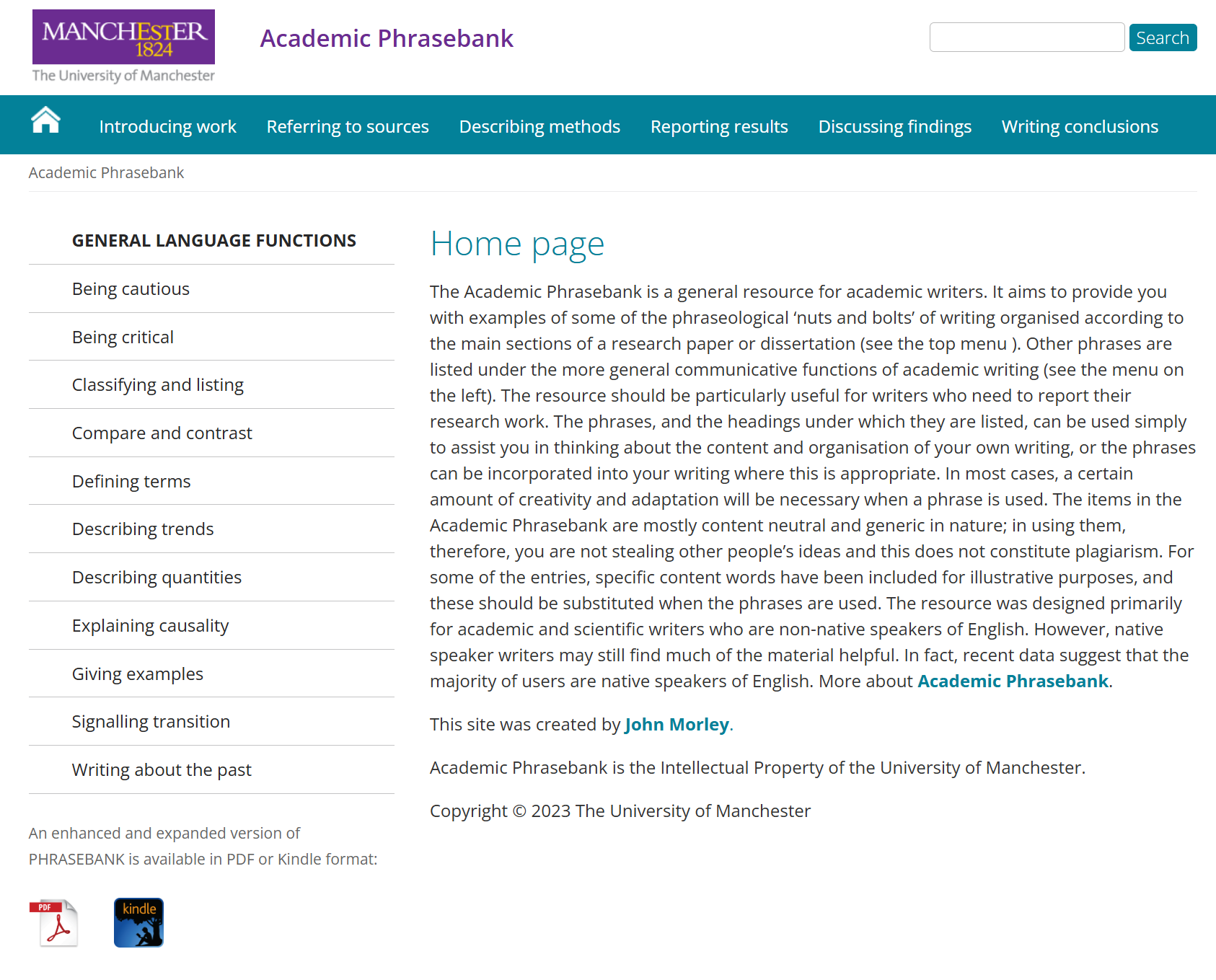 Academic Phrasebank