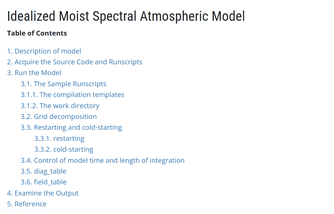 GFDL Moist spectral idealized model