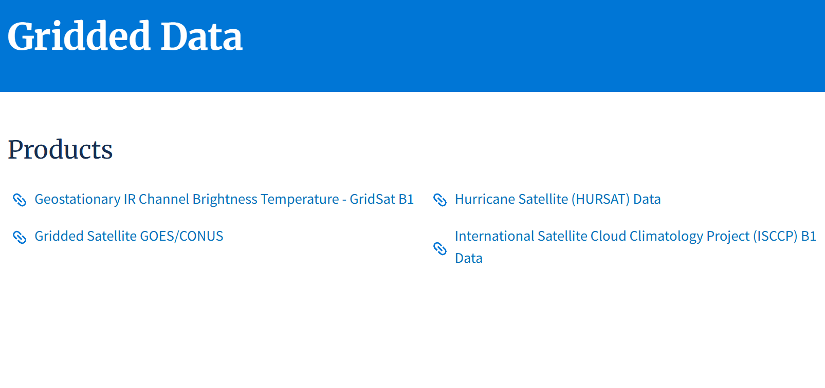 Grided Satellite data