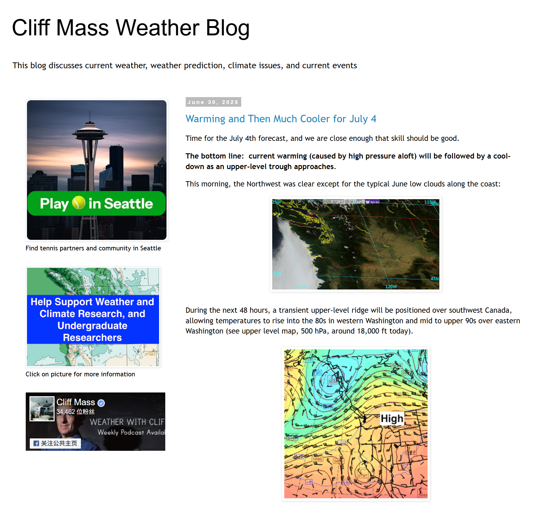 Cliff Mass blog