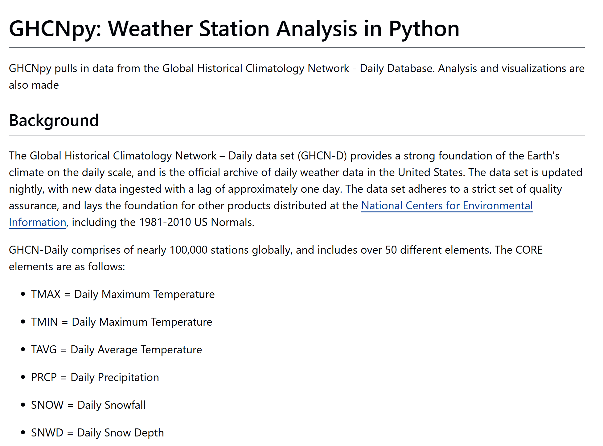Python for Geosciences Daily (GHCN-D)